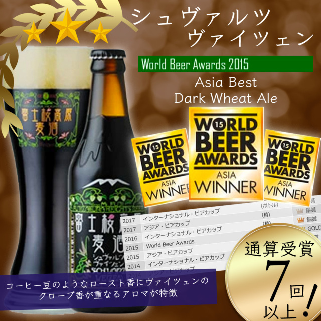 柑橘系の香りと苦みの爽やかなラガービール